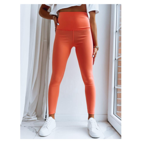 Oranžové dámské legíny
