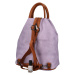 Dámský koženkový batůžek s asymetrickými kapsami Novala, fialová