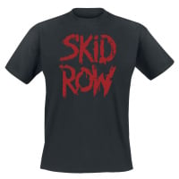 Skid Row Stacked Logo Tričko černá