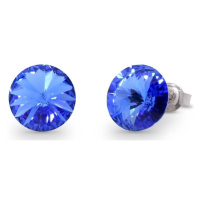 Náušnice Rivoli se Swarovski Elements Sweet Candy Studs K1122SS47SA Sapphire 10 mm