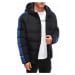 Men's quilted winter jacket - black V4 EM-JAHP-0101