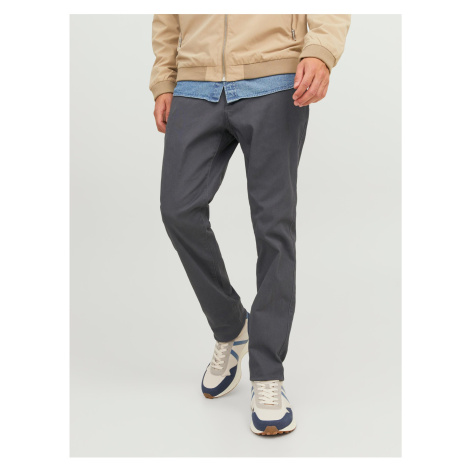 Šedé pánské chino kalhoty kalhoty Jack & Jones Marco