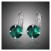 Sisi Jewelry Náušnice Swarovski Elements Megan Smaragd E1890-KSE00044(3) Zelená
