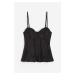 H & M - Bustier v korzetovém stylu - černá