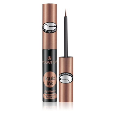 Essence Liquid Ink linka na oči odstín 02 Ash Brown 3 ml