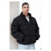 99887 Dewberry Oversize Mens Padding Jacket-BLACK