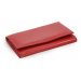 Červená dámská kožená psaníčková peněženka Elizbeth Arwel