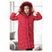 Z6751 DEWBERRY WOMEN'S COAT-BURGUNDY-1