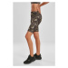 Ladies High Waist Camo Tech Cycle Shorts - wood digital camo