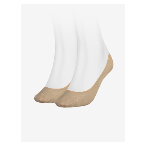 Sada dvou párů béžových dámských ponožek Tommy Hilfiger - Dámské