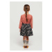 Dětská bavlněná sukně Bobo Choses šedá barva, mini