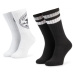 Ponožky Converse 2PP Men’s Fashion Crew 360 Chuck patch, 108N bílá/černá