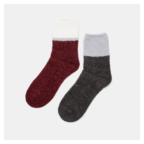 Sinsay - Sada 2 párů ponožek - Vícebarevná