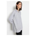 Trendyol Gray Woven Pieced Knitted Tunic