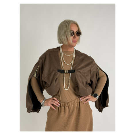 Hnědá cropp bunda WARSA