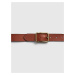 GAP Pásek classic leather belt Hnědá