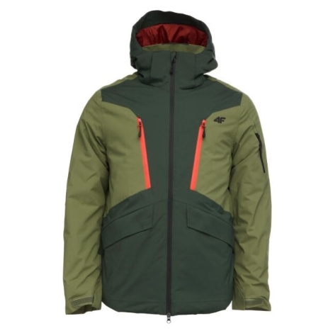 4F TECHNICAL JACKET Pánská lyžařská bunda, tmavě zelená, velikost