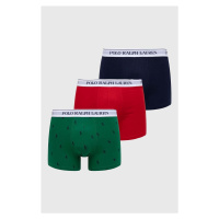 Boxerky Polo Ralph Lauren 3-pack pánské, zelená barva, 714830299