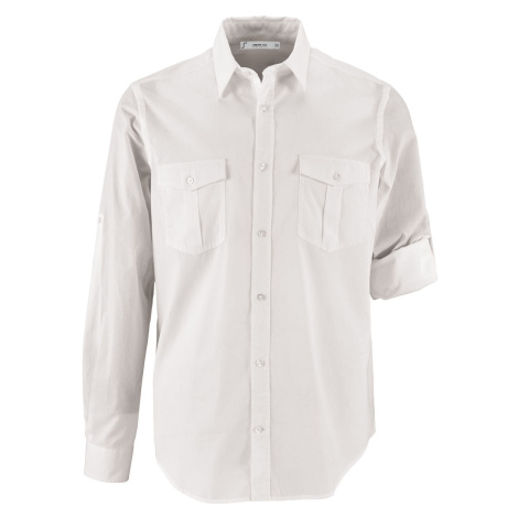 SOĽS Burma Men Pánská košile SL02763 Bílá SOL'S