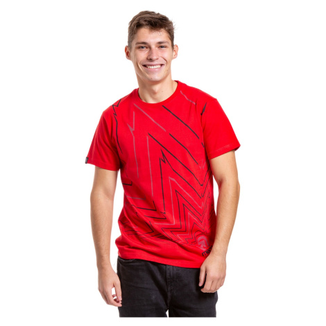 Meatfly pánské tričko Meatwave Bright Red | Červená | 100% bavlna