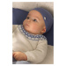 Dětská bavlněná čepice Mayoral Newborn tmavomodrá barva, z tenké pleteniny