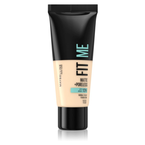 MAYBELLINE NEW YORK Fit Me! Matte+Poreless matující make-up pro normální a mastnou pleť odstín 1
