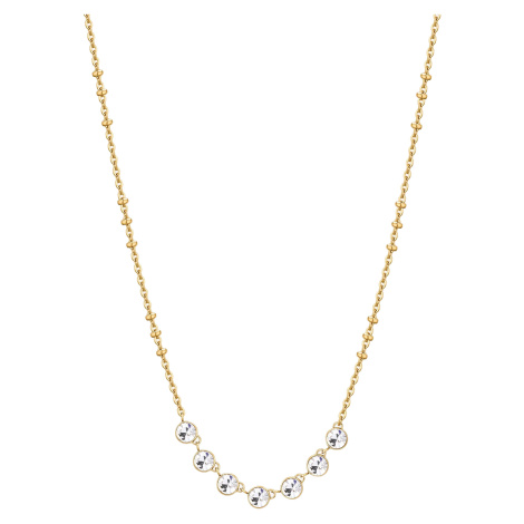 Brosway Půvabný pozlacený náhrdelník s čirými krystaly Symphonia BYM136