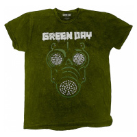 Green Day tričko, Gas Mask Dip-Dye Green, pánské
