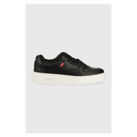 Kožené sneakers boty Levi's Glide S černá barva, D7522.0002