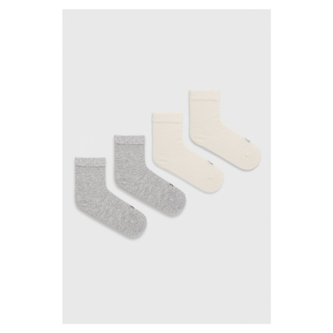 Dětské ponožky United Colors of Benetton (4-pack) šedá barva