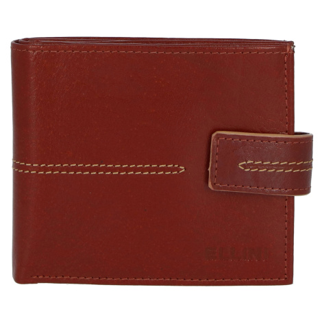 Pánská koženková peněženka Ellini Emilio, hnědá