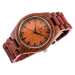 Pánské hodinky dřevěné červenéEAR (zx042a)