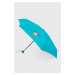 Deštník Moschino tyrkysová barva, 8351 SUPERMINIA