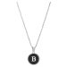 Troli Originální ocelový náhrdelník s písmenem B