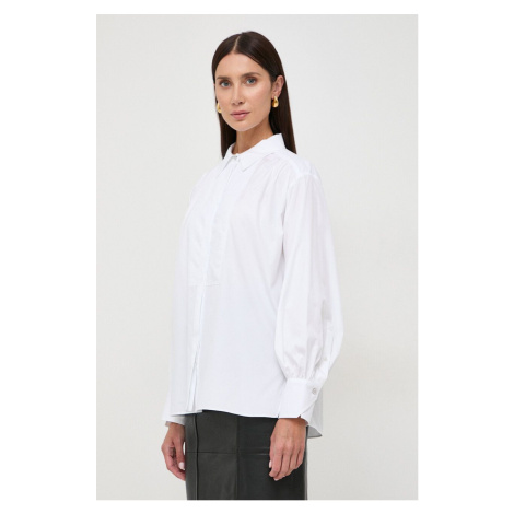 Košile BOSS bílá barva, regular, s klasickým límcem Hugo Boss