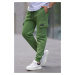 Madmext Men's Green Cargo Pocket Sweatpants 6526