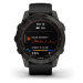 Garmin Fenix 7 Sapphire Solar Titan Carbon Gray/ Black Silicone Band - 010-02540-21