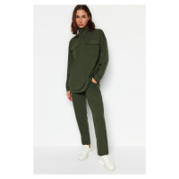 Trendyol Green Pocket Detailed Knitted Tracksuit Set