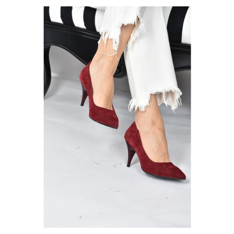 Fox Shoes Claret Red Women's Heeled Shoes