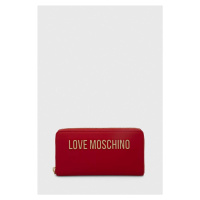 Peněženka Love Moschino červená barva