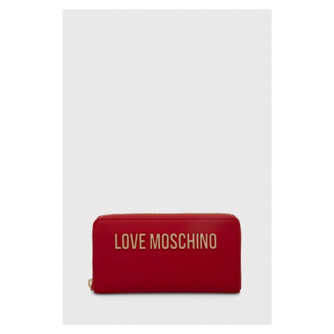 Peněženka Love Moschino červená barva