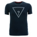 Pánské tmavě modré tričko Guess s textilní aplikací