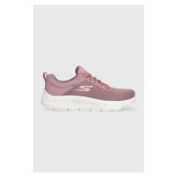 Tréninkové boty Skechers GO WALK FLEX růžová barva