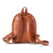 Bagind Mini - kožený dámský batoh malý v přírodní hnědé