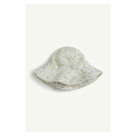 H & M - Letní klobouček's květovaným vzorem - béžová H&M