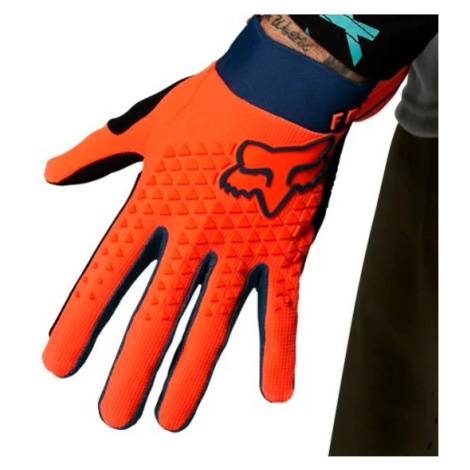 Pánské cyklistické rukavice Fox Defend oranžové