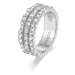 Rosato Originální stříbrný prsten se zirkony Cubica RZA015
