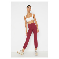 Trendyol Claret Red Jogger Recovery Pletené Sportovní Tepláky