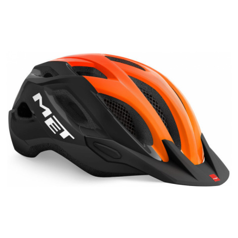 Cyklistická helma MET Crossover černá/oranžová