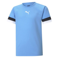 Puma TEAMRISE JERSEY TEE Dětské fotbalové triko, světle modrá, velikost